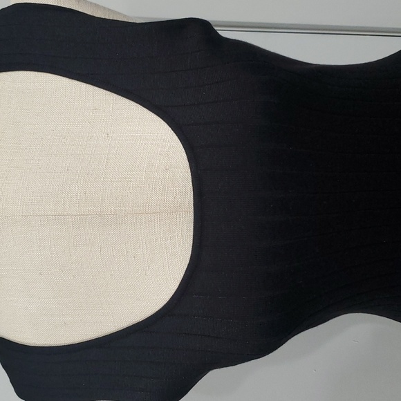 NEW Almost Famous Scoop Neck Knitted Ribbed Midi Black Dress sz XL - Picture 3 of 10